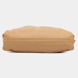 Pre Owned Bottega Veneta Brown Lambskin The Mini Pouch Crossbody