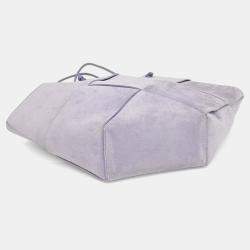 Pre Owned Bottega Veneta Purple Suede suede shoulder bag