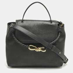 Pre Owned Bottega Veneta Black Leather Small Ciao ciao Top Handle Bag