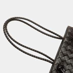 Pre Owned Bottega Veneta Brown Mini Nappa Intrecciato Tote