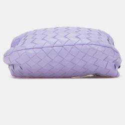 Pre Owned Bottega Veneta Purple Mini Nappa Intrecciato Jodie