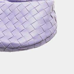 Pre Owned Bottega Veneta Purple Mini Nappa Intrecciato Jodie