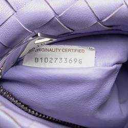 Pre Owned Bottega Veneta Purple Mini Nappa Intrecciato Jodie
