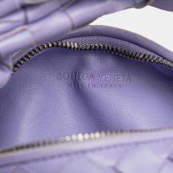 Pre Owned Bottega Veneta Purple Mini Nappa Intrecciato Jodie