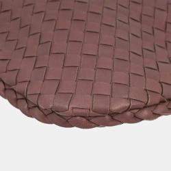 Pre Owned Bottega Veneta Purple Intrecciato Hobo Handbag