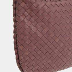 Pre Owned Bottega Veneta Purple Intrecciato Hobo Handbag