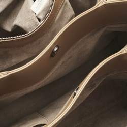 Pre Owned Bottega Veneta Brown Intrecciato Leather Small Roma Tote