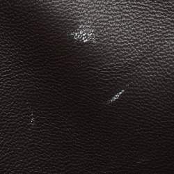 Pre Owned Bottega Veneta Dark Brown Intrecciato Leather Medium Bauletto Bag