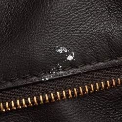 Pre Owned Bottega Veneta Dark Brown Intrecciato Leather Medium Bauletto Bag