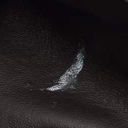 Pre Owned Bottega Veneta Dark Brown Intrecciato Leather Medium Bauletto Bag