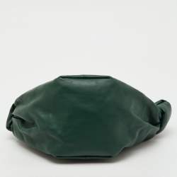 مملوكة مسبقًا Bottega Veneta Dark Green Leather Double Knot Bag