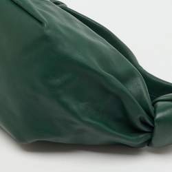 مملوكة مسبقًا Bottega Veneta Dark Green Leather Double Knot Bag