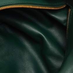 مملوكة مسبقًا Bottega Veneta Dark Green Leather Double Knot Bag