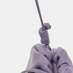 Pre Owned Bottega Veneta Purple Lambskin The Mini Pouch Crossbody