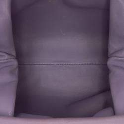 Pre Owned Bottega Veneta Purple Lambskin The Mini Pouch Crossbody