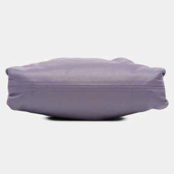 Pre Owned Bottega Veneta Purple Lambskin The Mini Pouch Crossbody