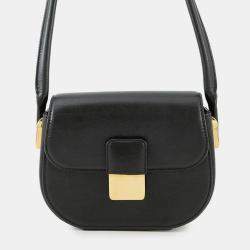 Pre Owned Bottega Veneta Desiree Shoulder Bag Navy Leather Size Mini