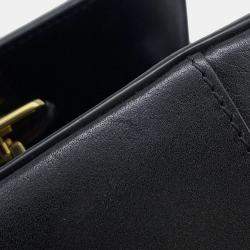 Pre Owned Bottega Veneta Desiree Shoulder Bag Navy Leather Size Mini
