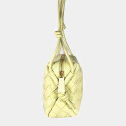 Pre Owned Bottega Veneta Mini Loop Intrecciato Leather Shoulder Bag
