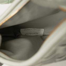 Pre Owned Bottega Veneta Grey Small Bicolor Lambskin Intrecciato Gemelli Bag