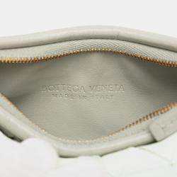 Pre Owned Bottega Veneta Grey Small Bicolor Lambskin Intrecciato Gemelli Bag