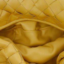 مملوكة مسبقًا Bottega Veneta Yellow Mini Nappa Intrecciato Jodie