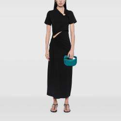 Pre Owned Bottega Veneta Blue Mini Nappa Intrecciato Jodie
