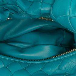 Pre Owned Bottega Veneta Blue Mini Nappa Intrecciato Jodie