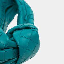 Pre Owned Bottega Veneta Blue Mini Nappa Intrecciato Jodie