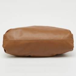Pre Owned Bottega Veneta Brown Leather Pouch Clutch