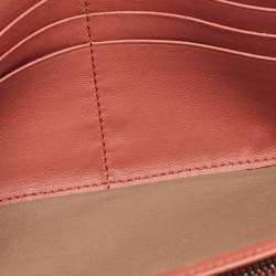 مملوكة مسبقًا محفظة بوتيغا فينيتا قلاب جلد انتريشياتو وردي كونتيننتال