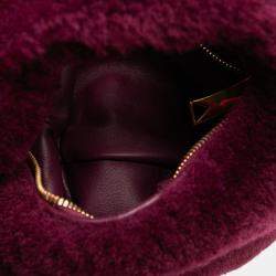 Pre Owned Bottega Veneta Purple Mini Shearling Jodie