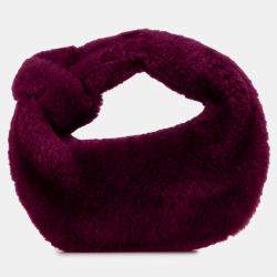 Pre Owned Bottega Veneta Purple Mini Shearling Jodie