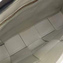 Pre Owned Bottega Veneta Green Leather Cassette Bag