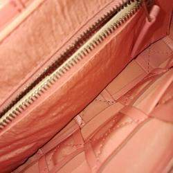 Pre Owned Bottega Veneta Pink Leather Cassette Belt Bag