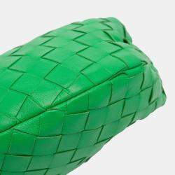 Pre Owned Bottega Veneta Green Mini Nappa Intrecciato Jodie