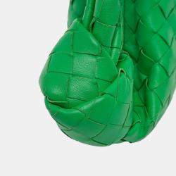 Pre Owned Bottega Veneta Green Mini Nappa Intrecciato Jodie