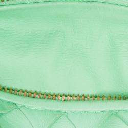 Pre Owned Bottega Veneta Green Mini Nappa Intrecciato Jodie
