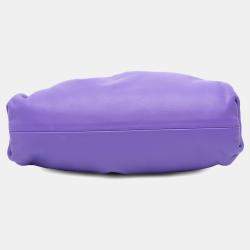 Pre Owned Bottega Veneta Purple Lambskin The Mini Pouch Crossbody