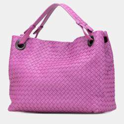 مملوكة مسبقًا Bottega Veneta Purple Medium Nappa Intrecciato Garda Tote