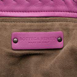 مملوكة مسبقًا Bottega Veneta Purple Medium Nappa Intrecciato Garda Tote