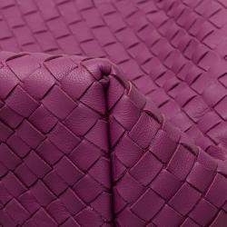 مملوكة مسبقًا Bottega Veneta Purple Medium Nappa Intrecciato Garda Tote