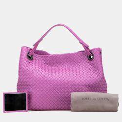 مملوكة مسبقًا Bottega Veneta Purple Medium Nappa Intrecciato Garda Tote