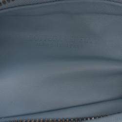 Pre Owned Bottega Veneta Blue Mini Nappa Intrecciato Jodie