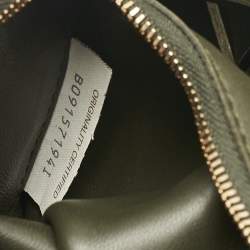 Pre Owned Bottega Veneta Dark Green Intrecciato Leather Cassette Shoulder Bag
