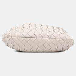 Pre Owned Bottega Veneta White Mini Nappa Intrecciato Jodie
