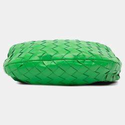 Pre Owned Bottega Veneta Green Mini Nappa Intrecciato Jodie