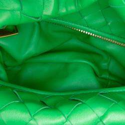 Pre Owned Bottega Veneta Green Mini Nappa Intrecciato Jodie