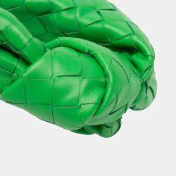 Pre Owned Bottega Veneta Green Mini Nappa Intrecciato Jodie