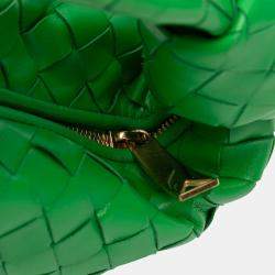 Pre Owned Bottega Veneta Green Mini Nappa Intrecciato Jodie